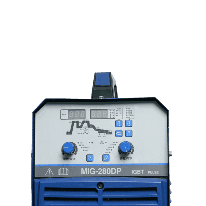 MIG-280DP/MIG-350DP/MIG-500DP Soldadora MIG de doble pulso Refrigerada por agua o por aire Inversor IGBT Almacenamiento de parámetros Multifunción 380V 500A 2T/4T MIG/MAG/MMA(GMAW/SMAW)