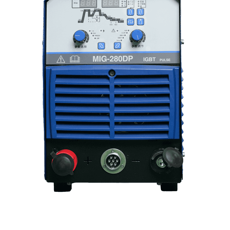 MIG-280DP/MIG-350DP/MIG-500DP Soldadora MIG de doble pulso Refrigerada por agua o por aire Inversor IGBT Almacenamiento de parámetros Multifunción 380V 500A 2T/4T MIG/MAG/MMA(GMAW/SMAW)